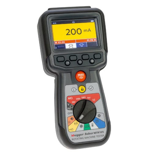 Comprobador de motor - MTR105 - MEGGER - de continuidad / antirrobo / de resistencia de aislamiento
