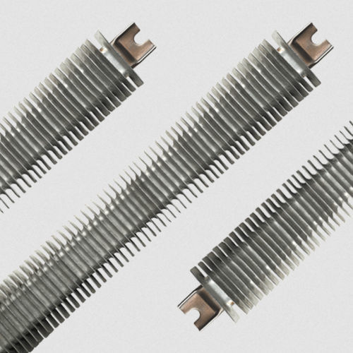 Elemento calefactor tubular - FINBAR™ - Watlow Electric Manufacturing Company - con aletas / de acero