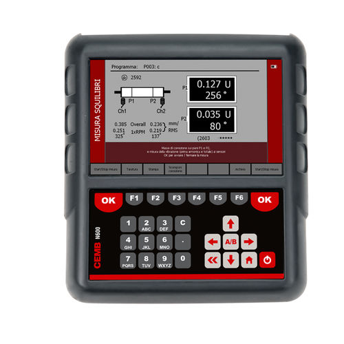 Analizador de vibraciones de mantenimiento predictivo - N600 - CEMB - para equilibrado / para mediciones ambientales / portátil