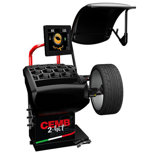 Equilibradora de ruedas para coche - 2-HIT - CEMB - con pantalla táctil