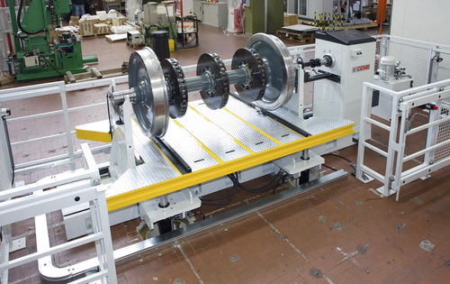 Máquina equilibradora horizontal - ZB4500-G-GV - CEMB - dinámico / hidráulico / para eje de ferrocarril convencional