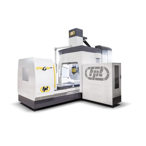 Fresadora CNC vertical - STINGER  - FPT INDUSTRIE - 5 ejes / con mesa rotativa / para la industria del molde