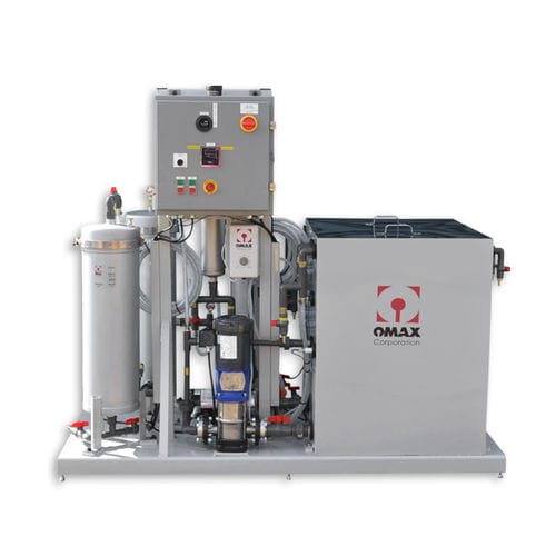 Unidad para reciclado de agua - OMAX - con corte por chorro de agua