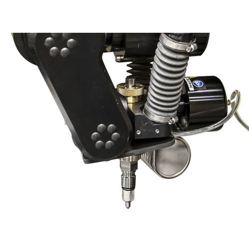 Cabezal de corte con chorro de agua abrasivo - Tilt-A-Jet® - OMAX - 2 ejes / con compensación de la conicidad