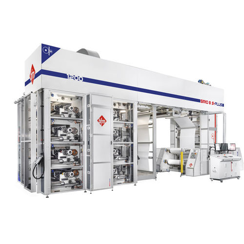 Prensa flexográfica stack - SIRIO S PLUS series - bfm S.r.l., Costruzione Macchine per Materie Plastiche - de 8 colores / para papel / de film de plástico