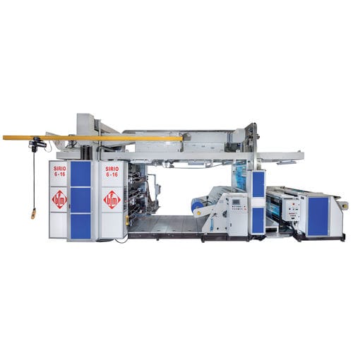 Prensa flexográfica stack - SIRIO 6 series - bfm S.r.l., Costruzione Macchine per Materie Plastiche - de 6 colores / de film de plástico / de tipo rodillo a rodillo