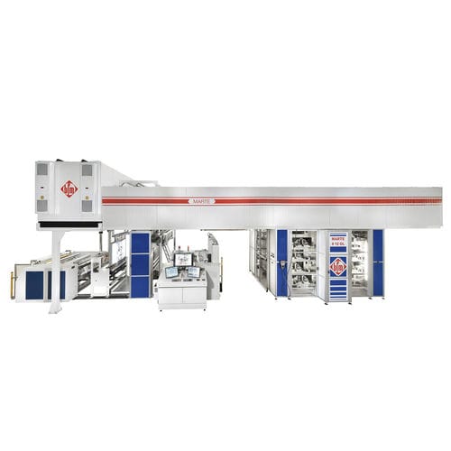 Prensa flexográfica con tambor central - MARTE 8 series - bfm S.r.l., Costruzione Macchine per Materie Plastiche - de 8 colores / para papel / de film de plástico