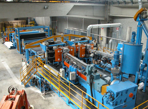 Línea de extrusión de placas - B.G. PLAST S.r.l. - para termoplásticos