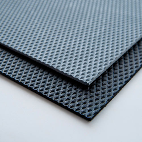 Alfombra antifatiga - Junta Polymers Bvba - antideslizante / de caucho / con relieve de diamante