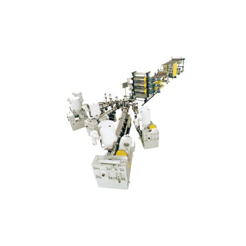 Línea de extrusión multicapas - JW1 series - Jwell Extrusion Machinery Co., Ltd., Shanghai - con pantalla táctil / controlada por PLC / para aplicaciones médicas
