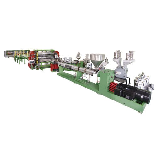 Línea de extrusión monoestrato - JW1 series - Jwell Extrusion Machinery Co., Ltd., Shanghai - de alto rendimiento / controlada por PLC / con refrigeración por aire