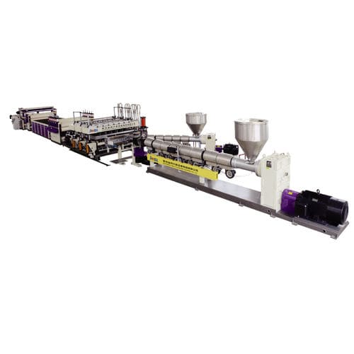 Línea de extrusión 3 capas - JWS130(80)-1320 - Jwell Extrusion Machinery Co., Ltd., Shanghai - de paneles / para PP