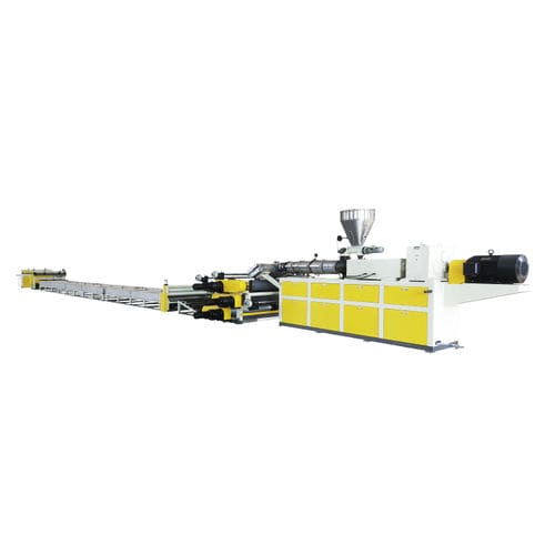 Línea de extrusión multicapas - SJZ80/156 - Jwell Extrusion Machinery Co., Ltd., Shanghai - de doble tornillo cónico / de placas / para PVC