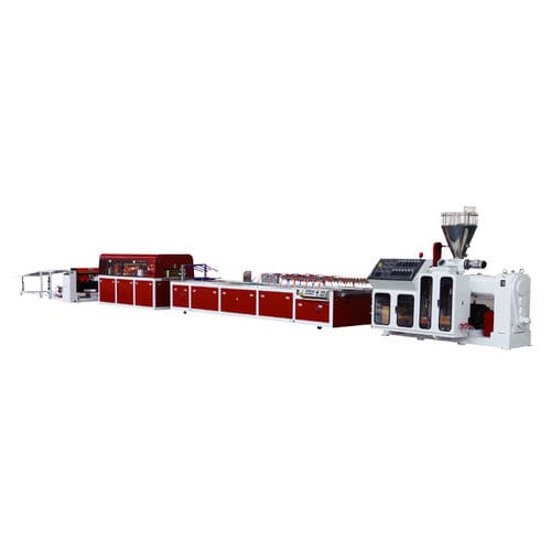 Línea de extrusión de doble tornillo cónico - SJZ series - Jwell Extrusion Machinery Co., Ltd., Shanghai - de perfiles / para PVC / para WPC