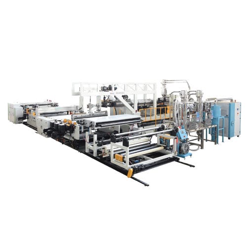 Línea de extrusión de película plana - JWS series - Jwell Extrusion Machinery Co., Ltd., Shanghai - para TPU / para impermeabilización