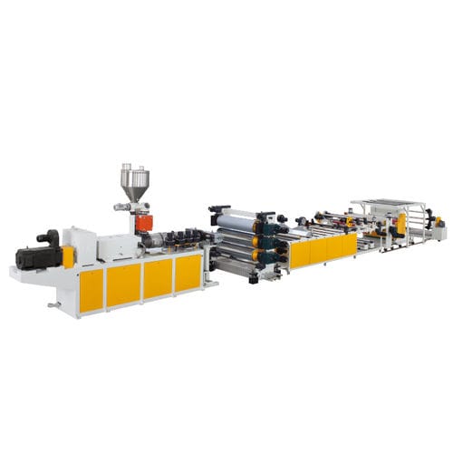 Línea de extrusión monoestrato - SJZ series - Jwell Extrusion Machinery Co., Ltd., Shanghai - de placas / para PVC / para embalajes médicos
