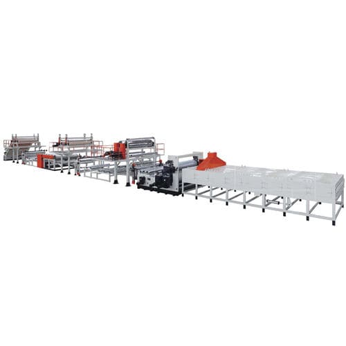 Línea de extrusión monoestrato - JWTZ-2000 - Jwell Extrusion Machinery Co., Ltd., Shanghai - de placas / para PVC