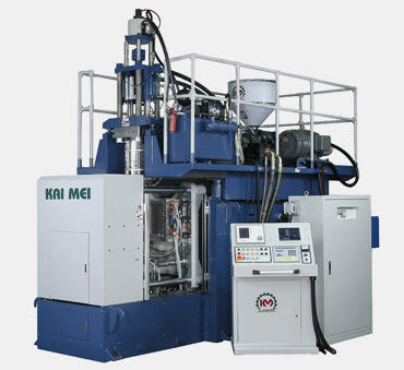 Extrusora sopladora - PBI series - Kai Mei Plastic Machinery Co., Ltd. - con cabezal de acumulación