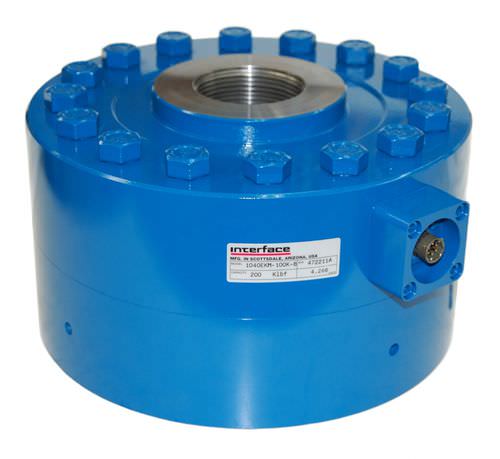 Célula de carga de tracción compresión - 1.25 - 4 500 kN | 1000 series   - Interface, Inc. - encapsulada / de galga extensométrica / con protección contra sobrecargas