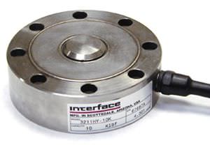 Célula de carga de compresión - 2.5 - 100 kN | 3201 - Interface, Inc. - de tipo botón / de galga extensométrica / de acero inoxidable