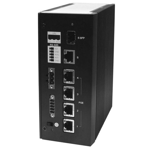 Conmutador Ethernet 4 puertos - AES-5204 - ARBOR Technology Corp. - gigabit / PoE / industrial