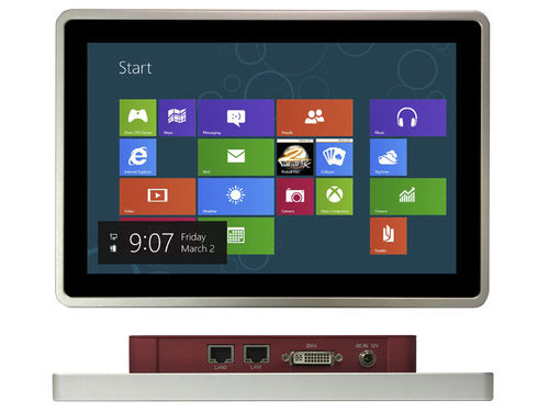 Panel PC de LCD - ASLAN-W810C - ARBOR Technology Corp. - con pantalla táctil capacitiva / 12" / Intel® Celeron N2930