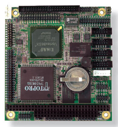 Módulo CPU PC 104 - Vortex86SX x86 Embedded SoC, 300 MHz, 128 MB | Em104-i423 - ARBOR Technology Corp. - x86 / embarcado