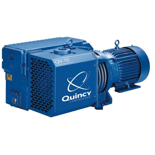 Bomba de vacío de paletas - QV series - Quincy Compressor - lubricada / monoetapa / compacta