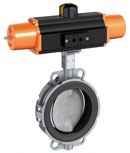 Válvula de mariposa - Z 611-K - EBRO ARMATUREN Gebr. Bröer GmbH - con control neumático / para bebida / wafer