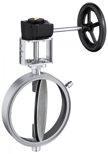 Válvula de mariposa - Q 011 - EBRO ARMATUREN Gebr. Bröer GmbH - con volante / de control / de aislamiento