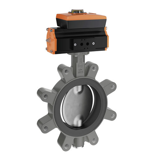 Válvula de mariposa - Z 414-A - EBRO ARMATUREN Gebr. Bröer GmbH - con control neumático / de control / de cierre
