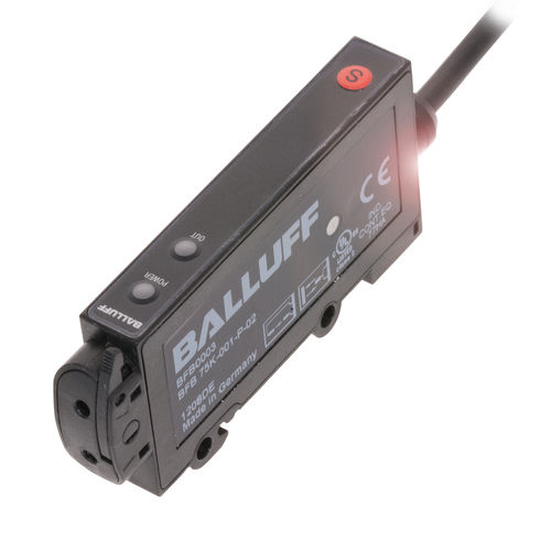 Sensor fotoeléctrico de barrera - BFB0003 - Balluff GmbH - rectangular / LED / de fibra óptica
