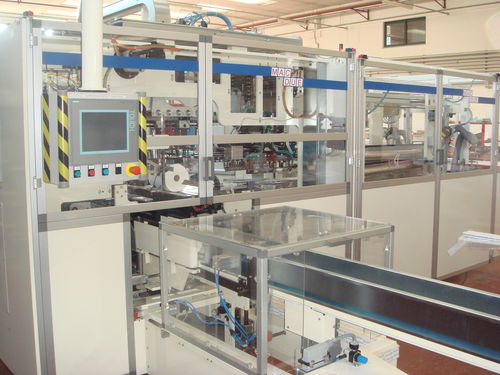 Máquina de embalaje automática - RS100 - MACDUE - de film termorretráctil / continua / compacta