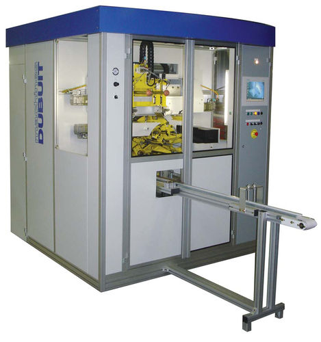 Máquina de serigrafia automática - max. 4 000 p/h | 329/6-P - MACHINES DUBUIT S.A.S.  - de 2 colores / para botellas de plástico / en plano