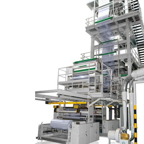 Línea de coextrusión 5 stratos - Barrier Blown Film Lines - Macro Engineering & Technology Inc. - 7 capas / 11 stratos / de película soplada