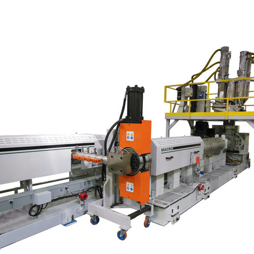 Línea de extrusión monoestrato - Polystyrene (PS) Foam Extrusion Line - Macro Engineering & Technology Inc. - de placas / para poliestireno / para PSE