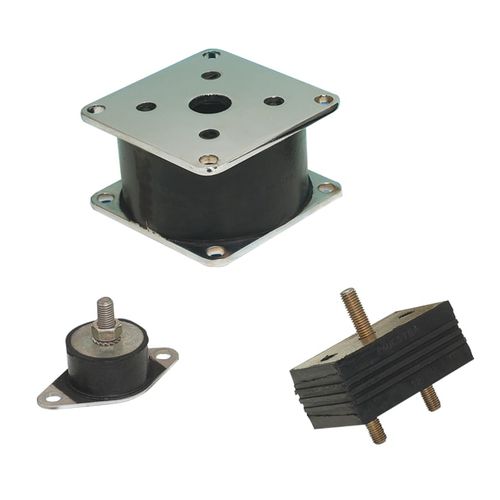 Soporte antivibratorio cuadrado - 53 series - PAULSTRA - de elastómero / para cargas pesadas