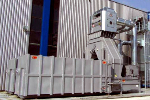 Compactador de basura con papel separador - NESTRO Lufttechnik GmbH - para plástico / para recogida selectiva / estacionario