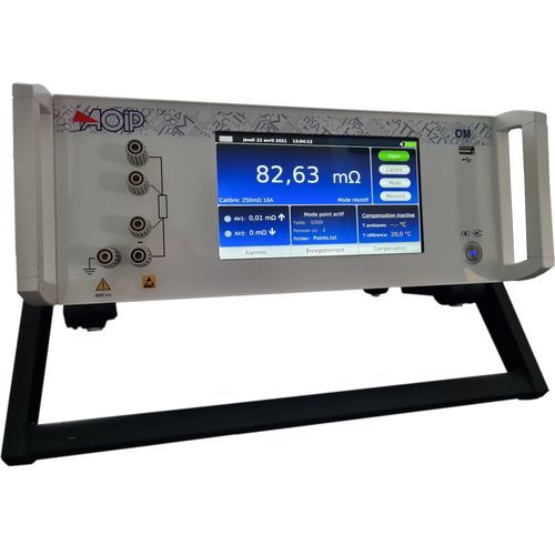 Micróhmetro digital - OM27 - AOIP - de sobremesa / 4 hilos / alimentado por batería