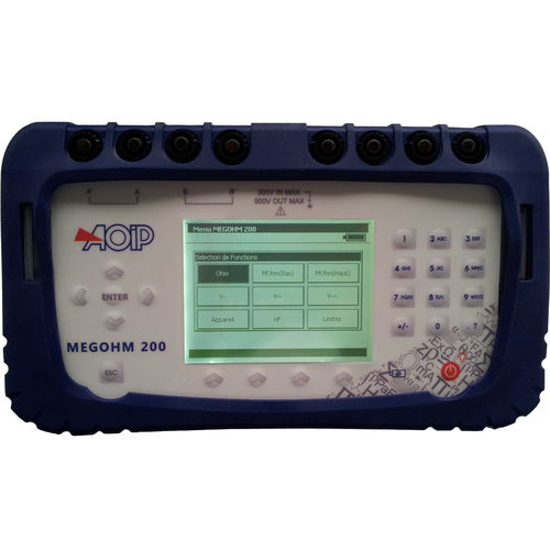 Megóhmetro digital - MEGOHM 200 - AOIP - de sobremesa / reforzado / de baja tensión