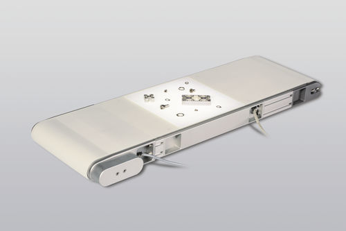Transportador de banda - FR-40-80-Q-DL-450-20 - BINDER MAGNETIC - compacto / motor eléctrico / para piezas