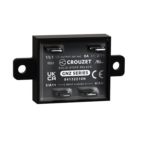 Relé estático fino - GNZ - Crouzet - DC / monofásico / para montaje en panel