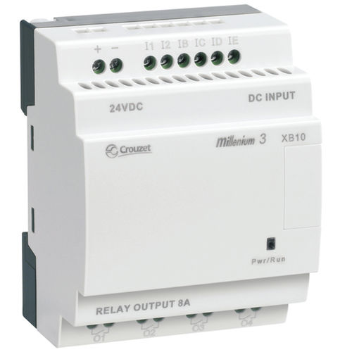 Autómata programable en riel DIN - XB10 series - Crouzet - entradas analógicas / con tarjetas de E S extensibles