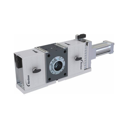 Intercambiador de filtros discontinuo - BKG® - Nordson Polymer Processing Systems - de émbolo único / de tornillo / de extrusión