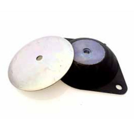 Soporte antivibratorio redondo - BCA series - CEF POLYMERES - de metal / de elastómero / para máquinas
