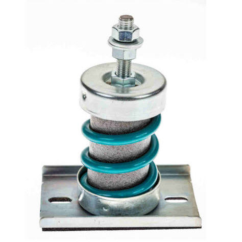 Soporte antivibratorio amortiguador de muelle - ELASTOPLOTS VR1 VR2 - CEF POLYMERES - cilíndrico / de metal
