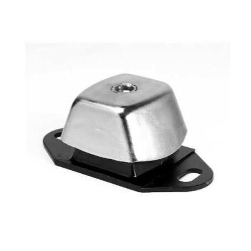 Soporte antivibratorio rectangular - EM series - CEF POLYMERES - de elastómero / marino / de placa