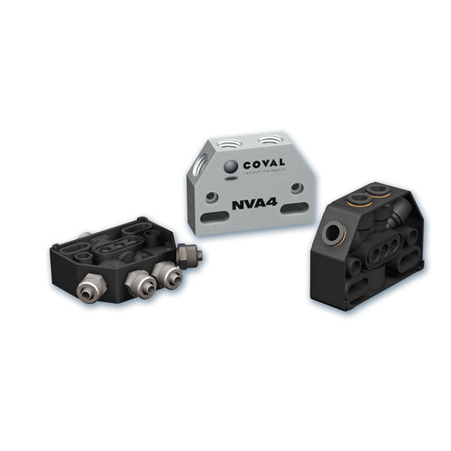 Manifold multivía - NV series - COVAL - de aluminio / para vacío / neumático