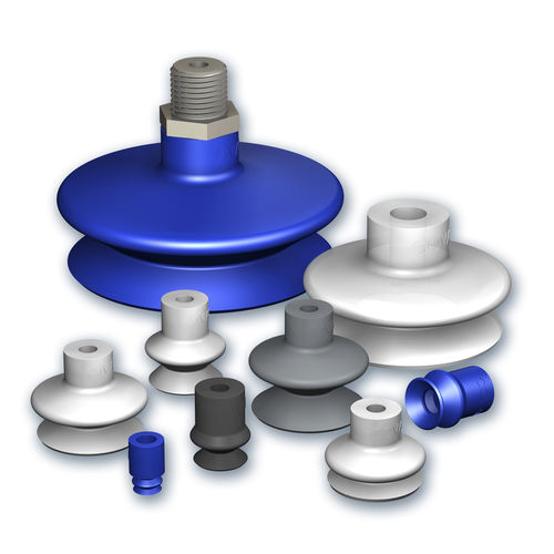 Ventosa de fuelle - VSA series - COVAL - plana / de NBR / de aluminio