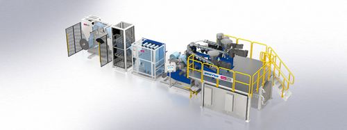 Línea de extrusión 7 capas - TubeFlex - Breyer GmbH Maschinenfabrik - de película plana / para HDPE / para LDPE
